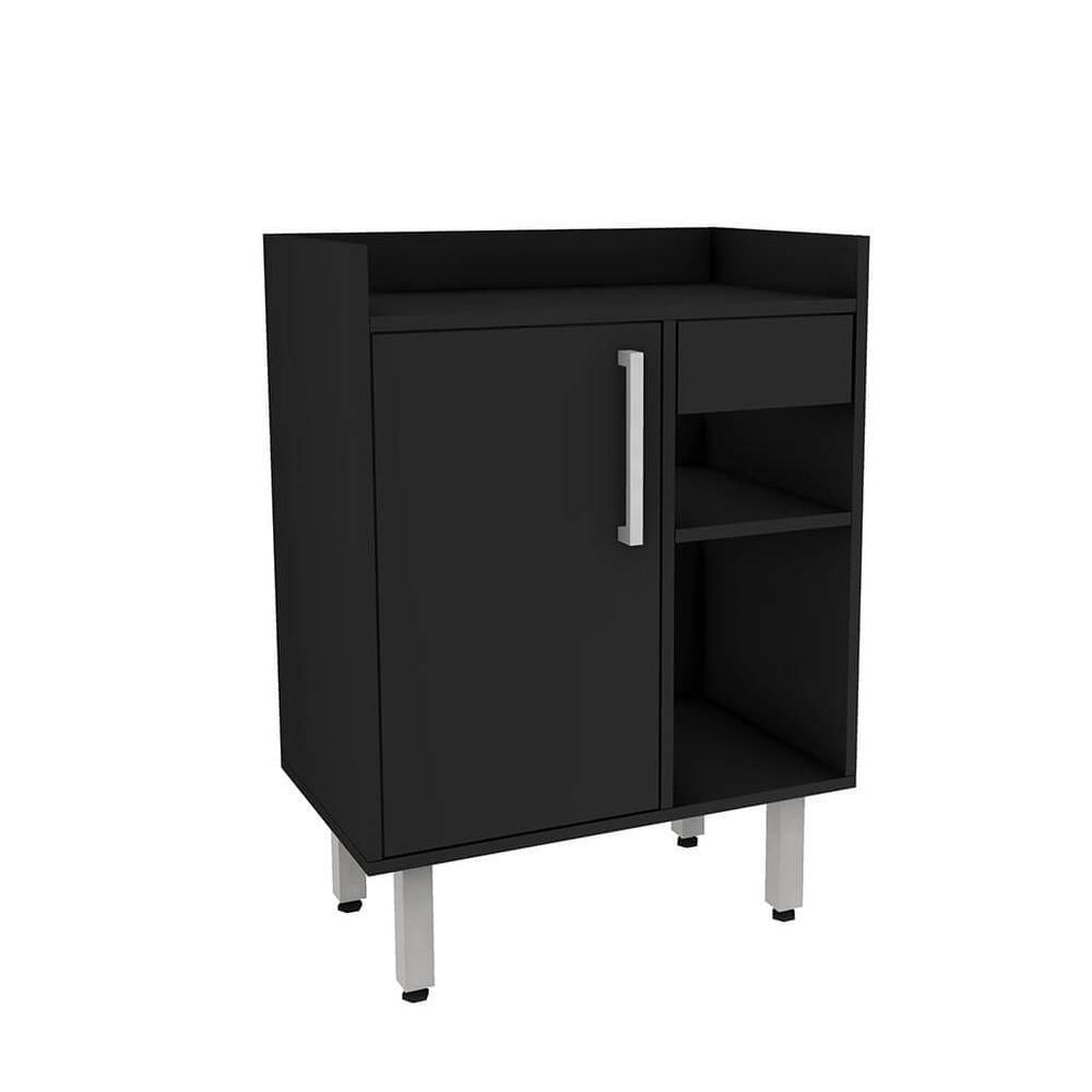 Miniatura Gabinete Para Banheiro 2 Portas Preto