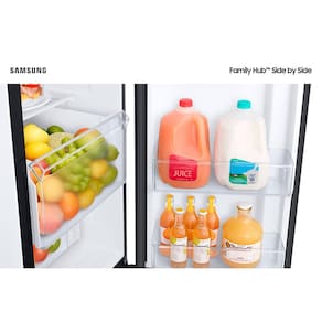 Geladeira Samsung Side by Side RS58 608 Litros Family Hub Black Inox 110V