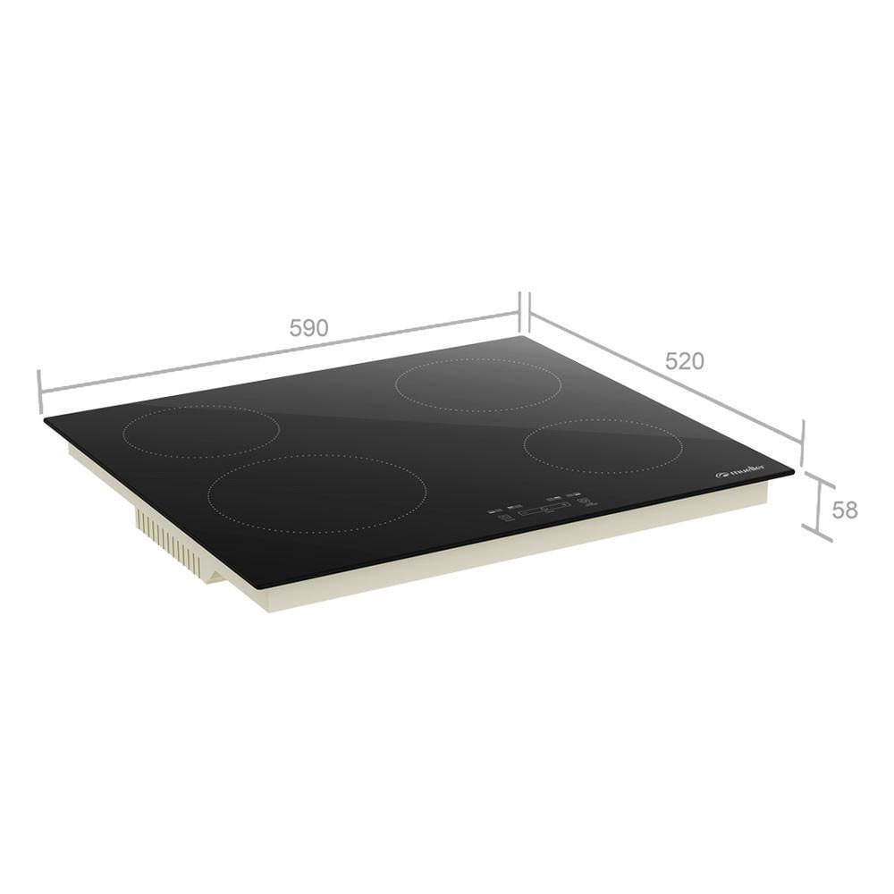 Miniatura Cooktop De Indução Turbo 4 Bocas Mci014Bg1 Mueller