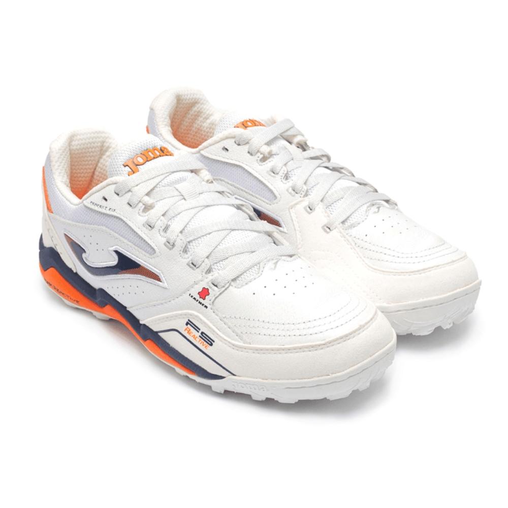 Miniatura Chuteira Joma FS Reactive Society BRANCO/LARANJA - 40