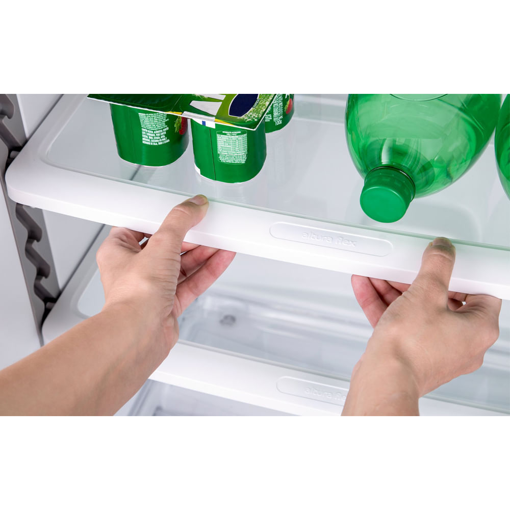 Miniatura Geladeira Consul Frost Free Duplex 340 litros Branca com Prateleiras Altura Flex 220V