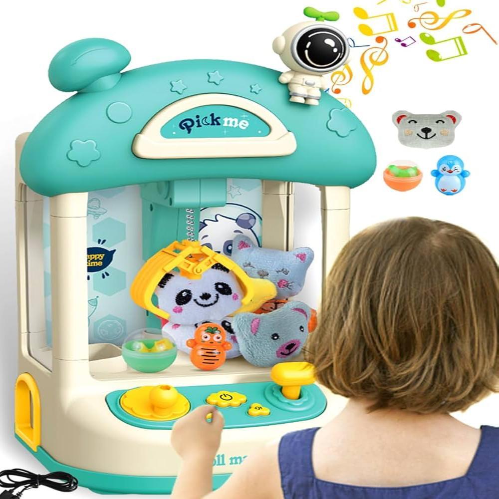 Máquina De Pegar Bichinhos Pelúcia Recarregava Musical E Luz
