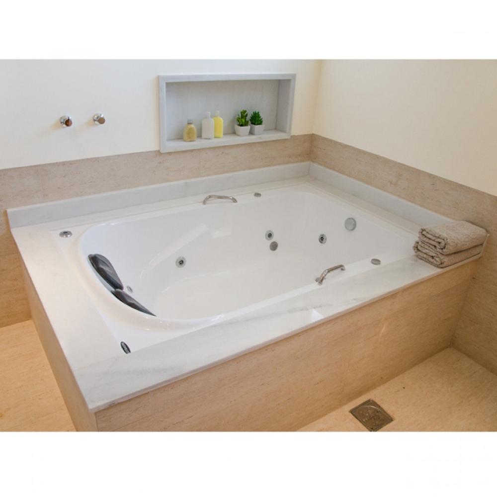 Miniatura Banheira Hidromassagem Astra Double Capri Luxo 170cmx110cmx43cm - 04 Jatos Acrílico P2 Sem Aquecedor 220V