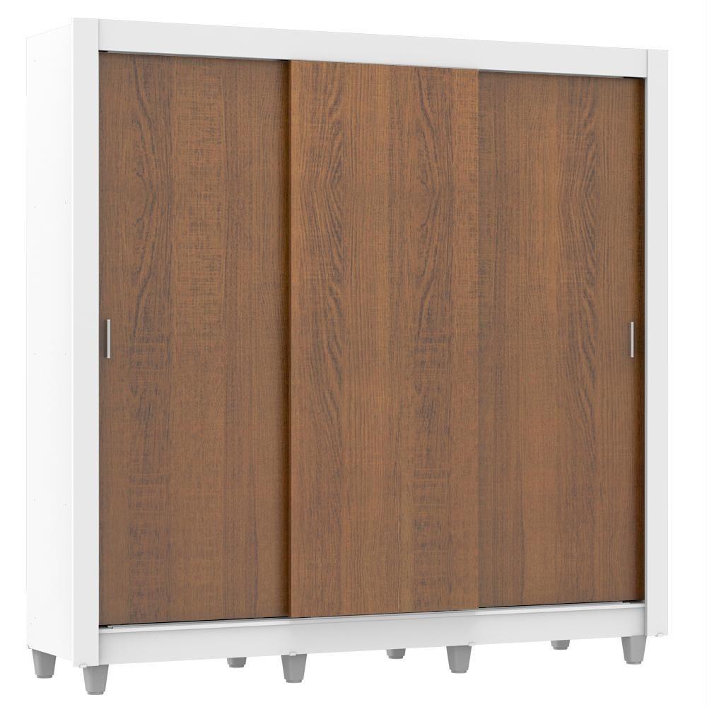 Miniatura Guarda Roupa Casal Lyon 3 Portas de Correr 4 Gavetas Madesa