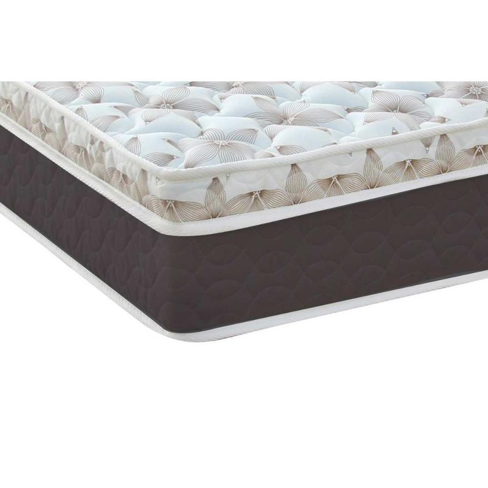 Miniatura Cama Box Baú Casal: Colchão Molas Ensacadas Castor Pocket Class Híbrido + Base Black(138X188)