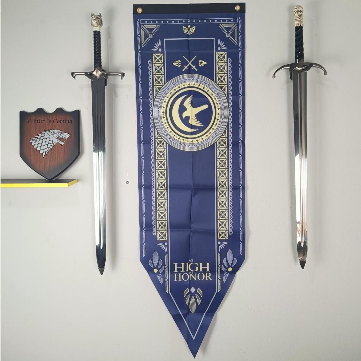 Miniatura Bandeira Flâmula Com Brasão Casa Arryn Game Of Thrones
