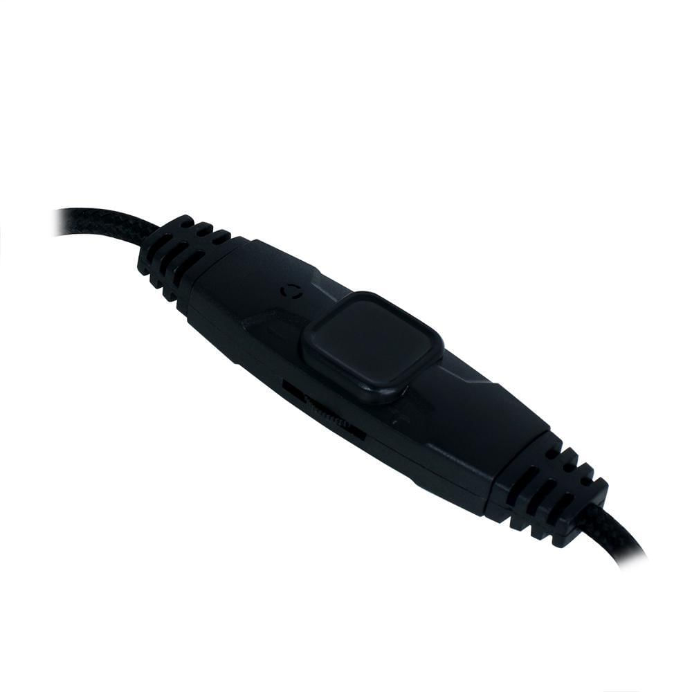 Miniatura Headset Gamer Fone Microfone P2 Led Usb Pc/Ps4 - Branco