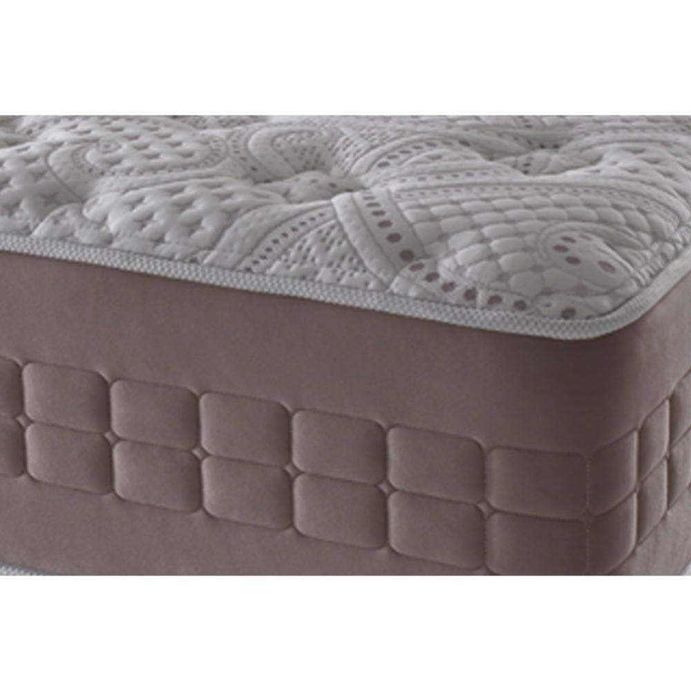 Miniatura Cama Box Baú King: Colchão Molas Anjos Masterpocket Ensacadas Richesse + Base White(193X203)