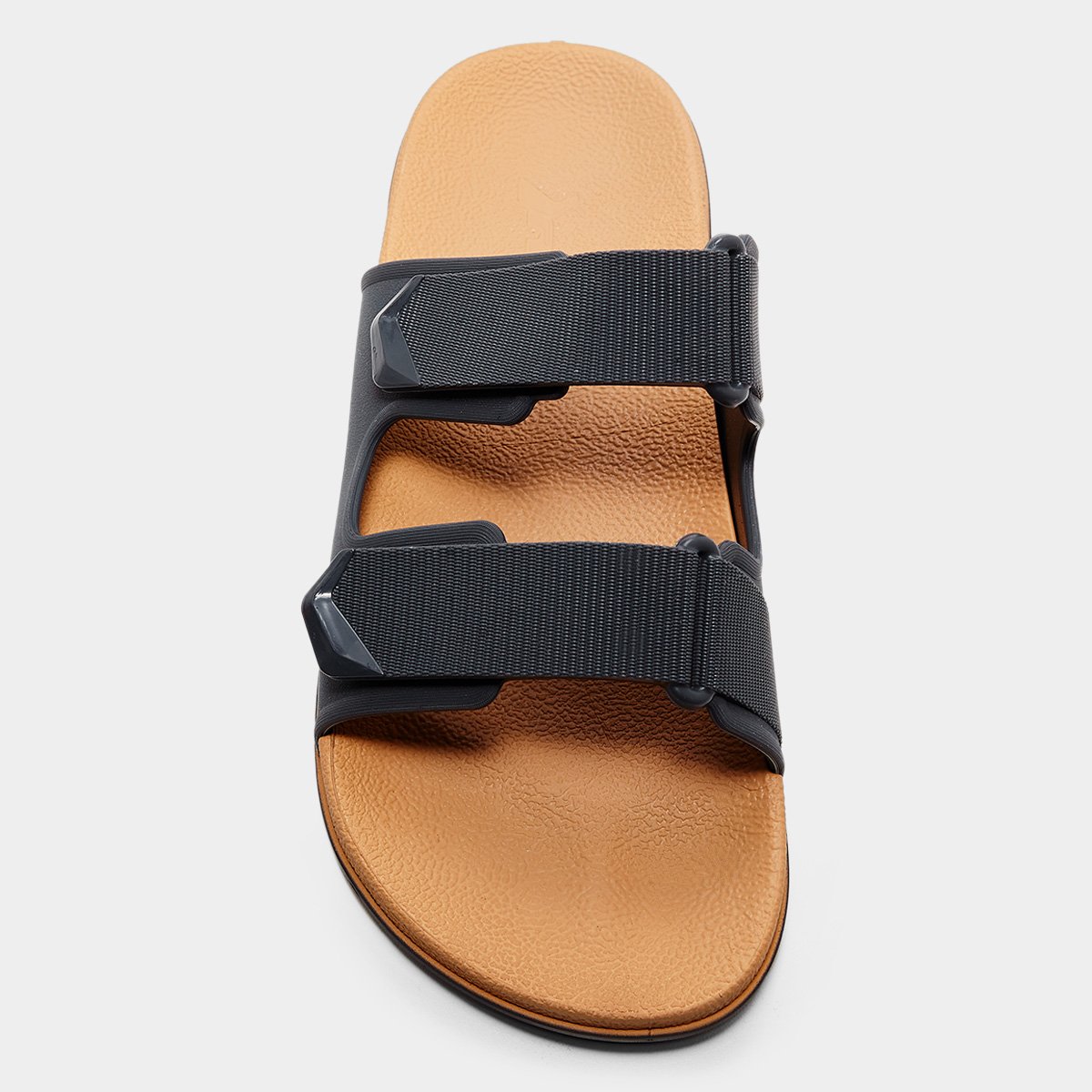 Miniatura Chinelo Rider Straps Slide Masculino Bege+Cinza - 37/38