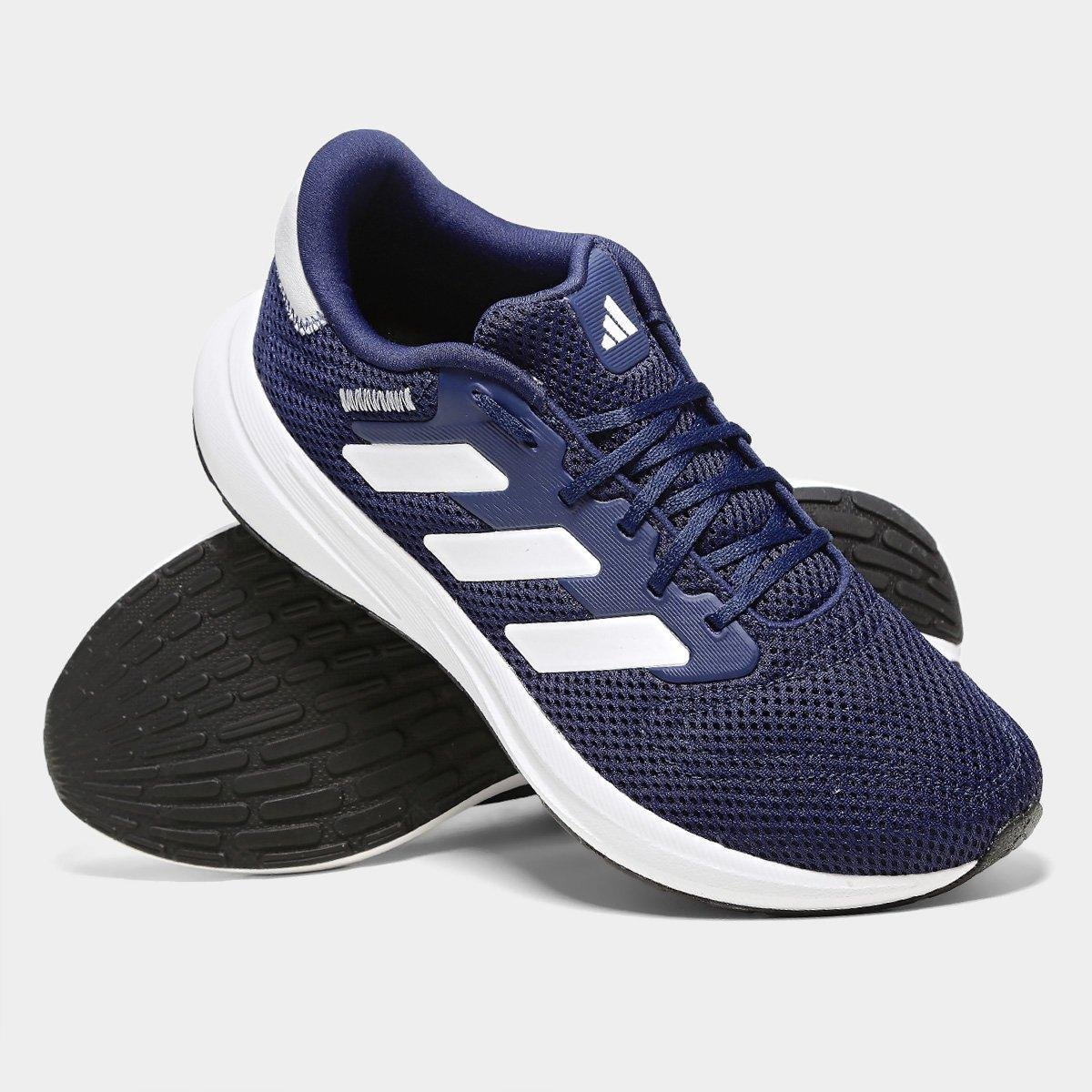 Miniatura Tênis Adidas Response Runner Marinho+Branco - 38