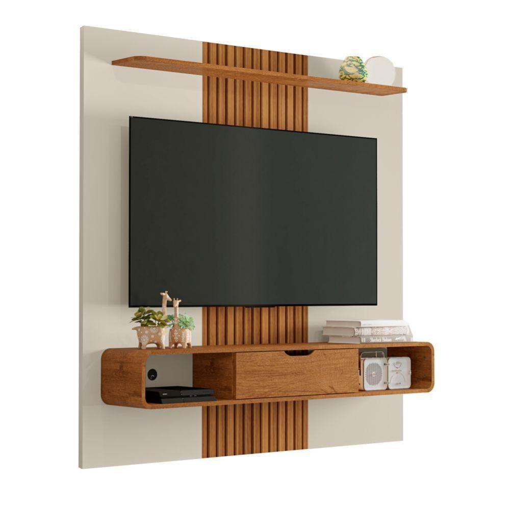 Miniatura Painel Para Tv Veneza Off White Naturalle Ripado
