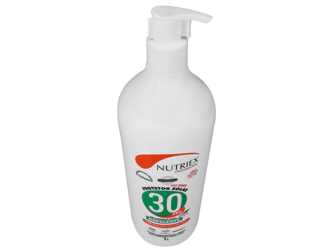Protetor Solar Fps 30 1/3 Uva Com Rep 1L Nutriex Protetor solar - Max protetor solar - Fps 30