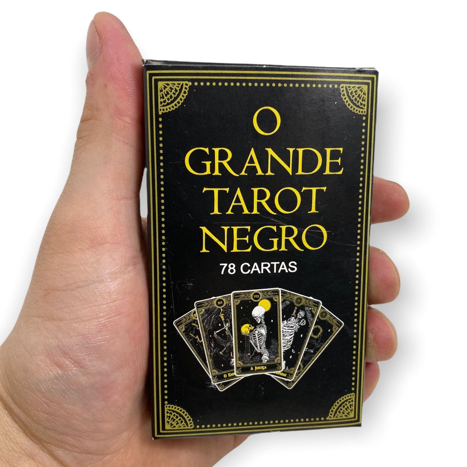 Miniatura Baralho O Tarot Negro 78 Cartas Com Manual Explicativo