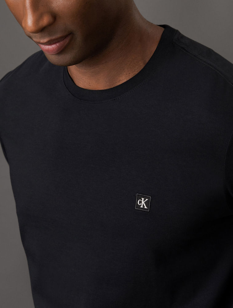 Miniatura Camiseta Masculina Patch Calvin Klein Jeans - Preto Camiseta Masculina Patch Calvin Klein Jeans Preto g