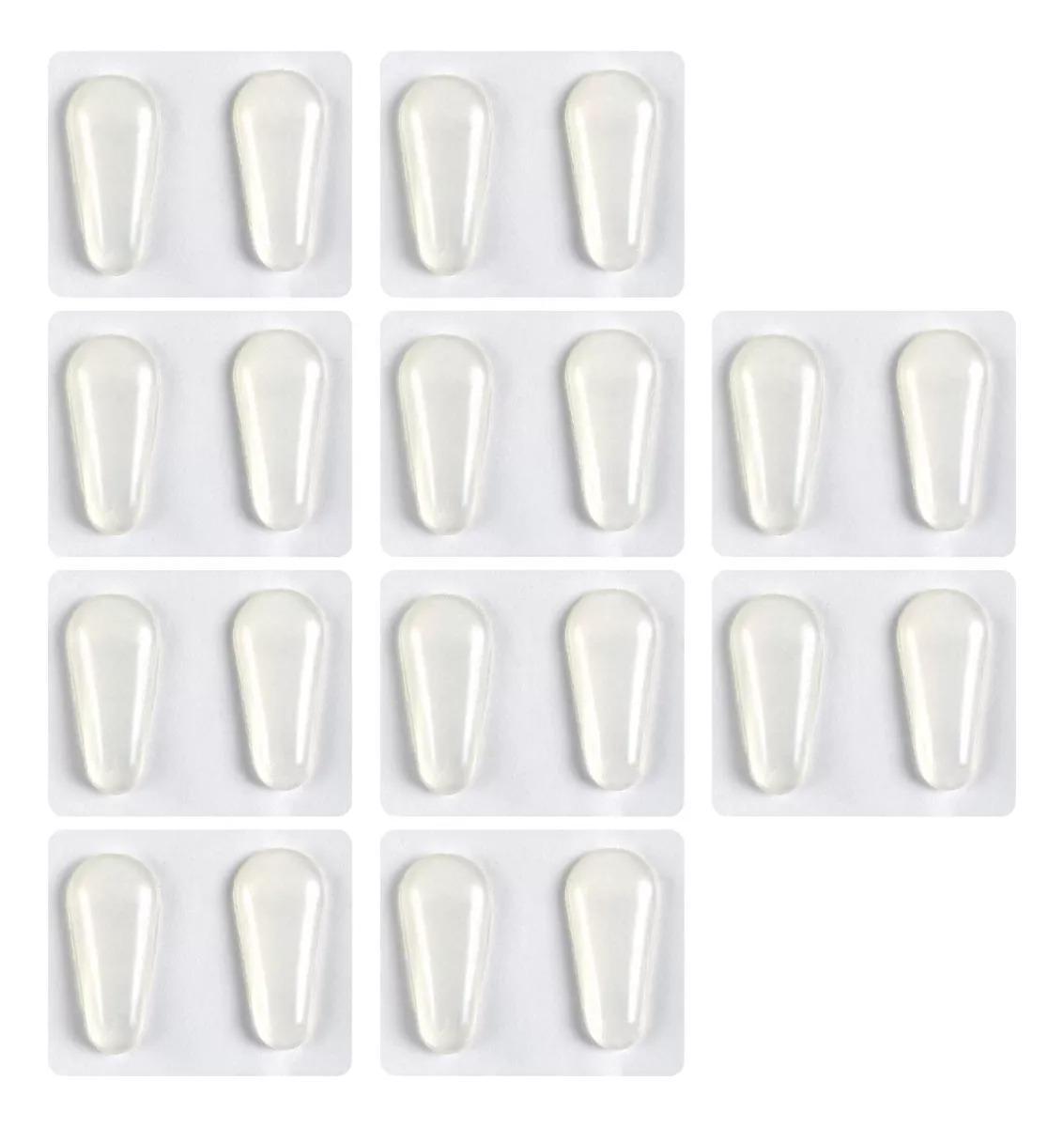 Miniatura Plaqueta Silicone Óculos 10 Pares 3M Gota Fosca