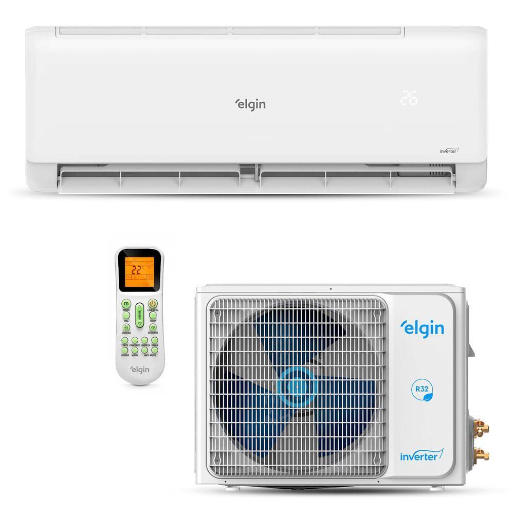 Miniatura Ar Condicionado Split Hi-Wall Elgin Eco Inverter II 12.000 BTUs Frio Gás R-32 Branco 220V