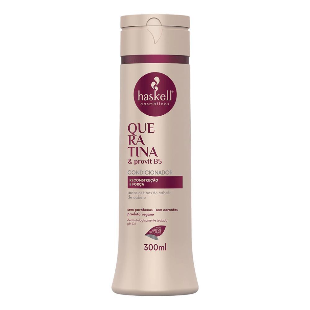Miniatura Kit Haskell Queratina Shampoo, Condicionador E Máscara 300Ml