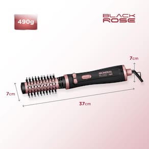 Escova Rotativa Mondial ERB-01 1200 W Bivolt - Preto/Golden Rose
