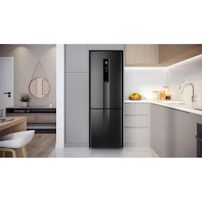 Miniatura Geladeira Electrolux IB6B Inverter 400L Frost Free Bivolt Black Inox
