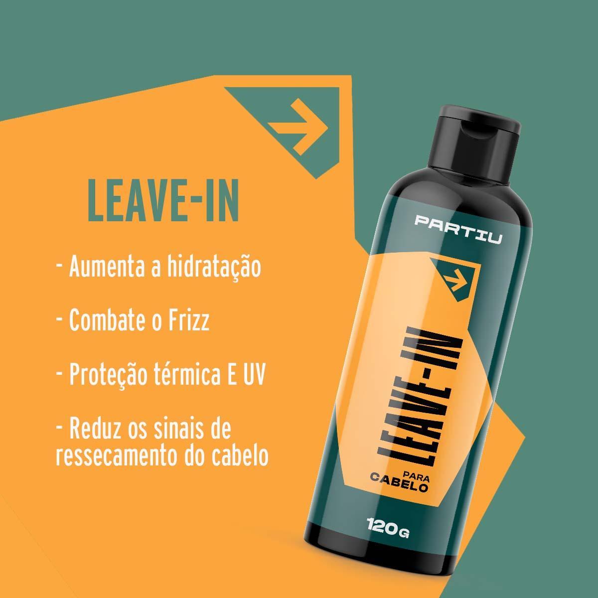 Miniatura Leave-In Para Cabelo Masculino Finalizador 120G Vigor Partiu