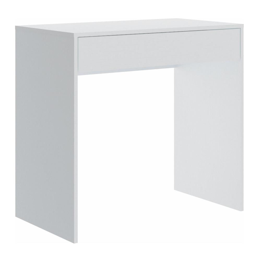 Miniatura Mesa Office 1 Gaveta Infinity Móveis Castro Branco Line