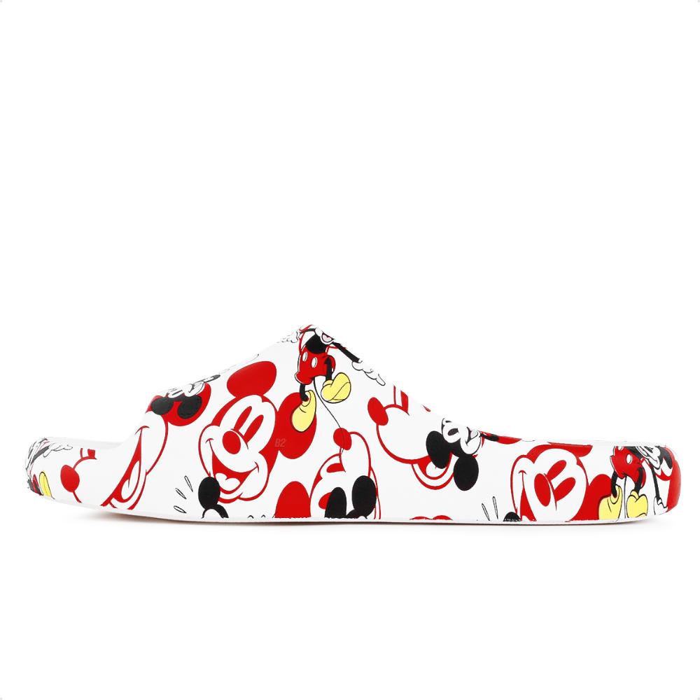 Chinleo Slide Mini Melissa Free Print Mickey and Friends Infantil Branco / Vermelho - 29