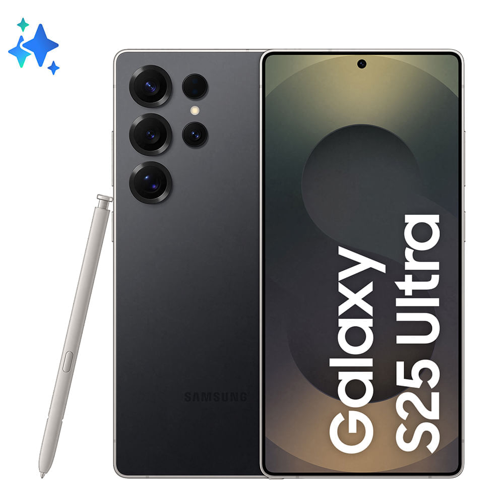 Miniatura Smartphone Samsung Galaxy S25 Ultra 5G Titânio Preto, 256GB, 12GB RAM e Câmera Quádrupla de 200MP + 50MP + 10MP + 50MP BIVOLT