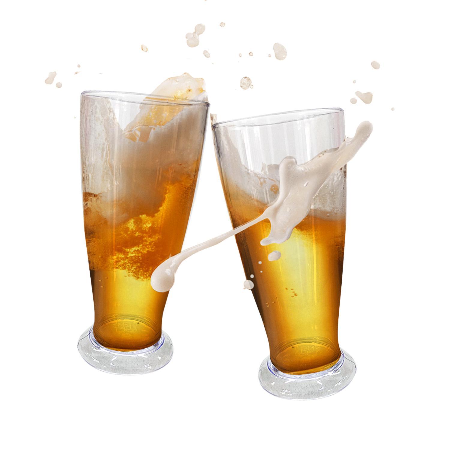Miniatura Kit 8 Copo Tulipa Para Chopp Cerveja Acrílico 220Ml