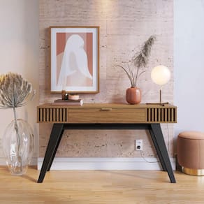 Miniatura Aparador Colibri Riviera MDP com 1 Gaveta e Pés em Madeira Maciça Milano