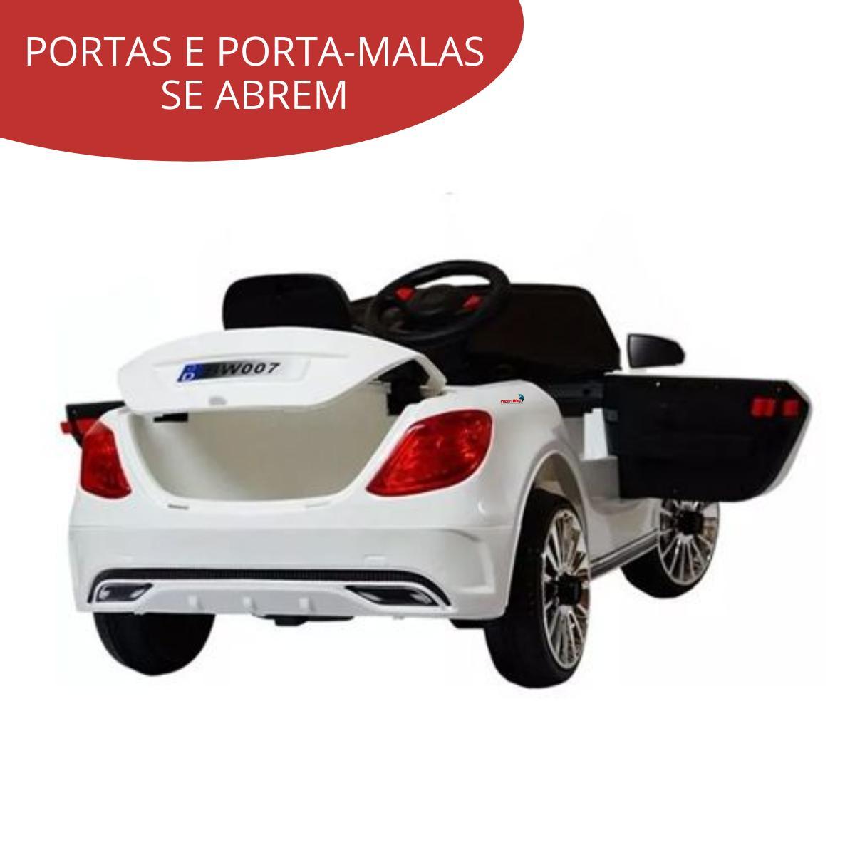 Miniatura Mini Carro Elétrico Infantil 6V Com Luz Buzina Controle