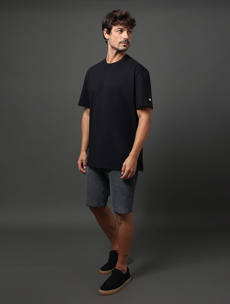 Miniatura Camiseta Masculina Oversized Logo Calvin Klein Jeans - Preto Camiseta Masculina Oversized Logo Calvin Klein Jeans Preto g