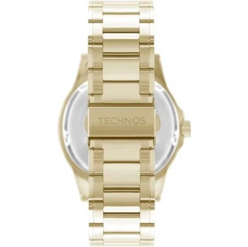 Miniatura Relógio Masculino Technos Racer Analógico Dourado 2115NBA/1D