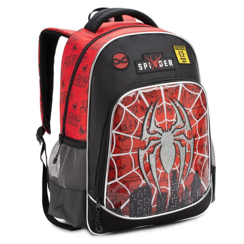 Miniatura Mochila Costas Infantil Escolar Menino Aranhaverso Miles Morales Spider Man Grande