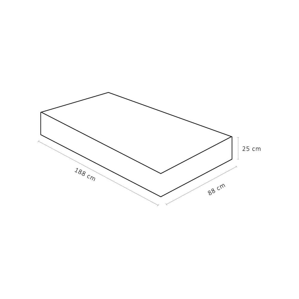 Colchão Solteiro Airtech Spring Pocket Ortobom 88x188x25cm Branco/Bege