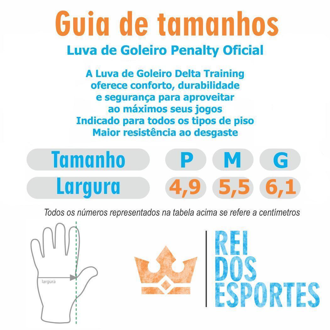 Luva de Goleiro Infantil Penalty Delta Training Tamanho M