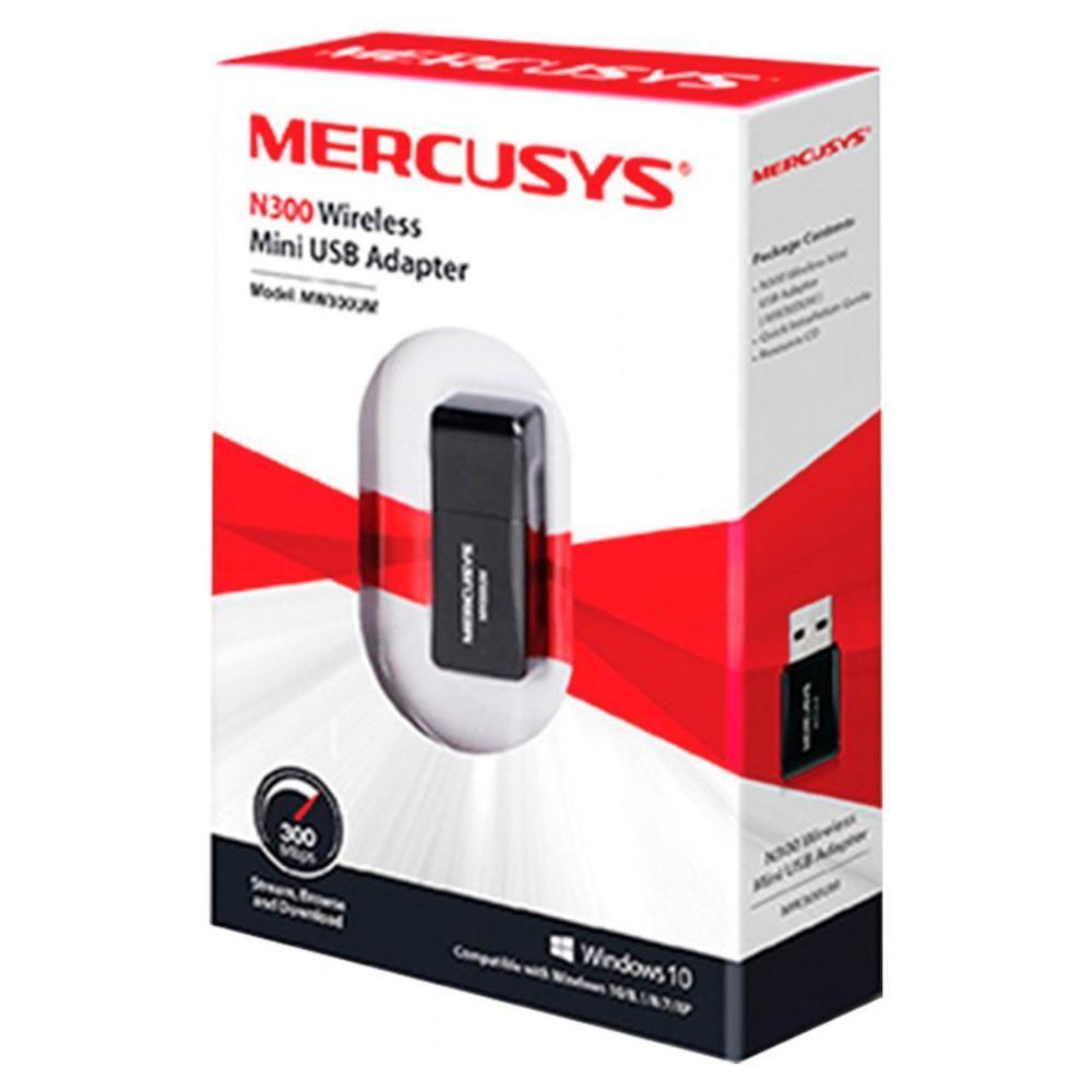 Miniatura Adaptador Wifi Mercusys Mw300um Usb N300 / 2.4ghz - 300mbps