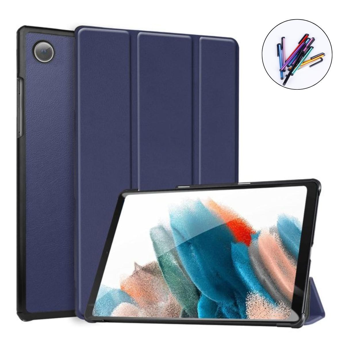Miniatura Capinha Couro Sintético Para Galaxy Tab A8 10.5 2022+ Caneta
