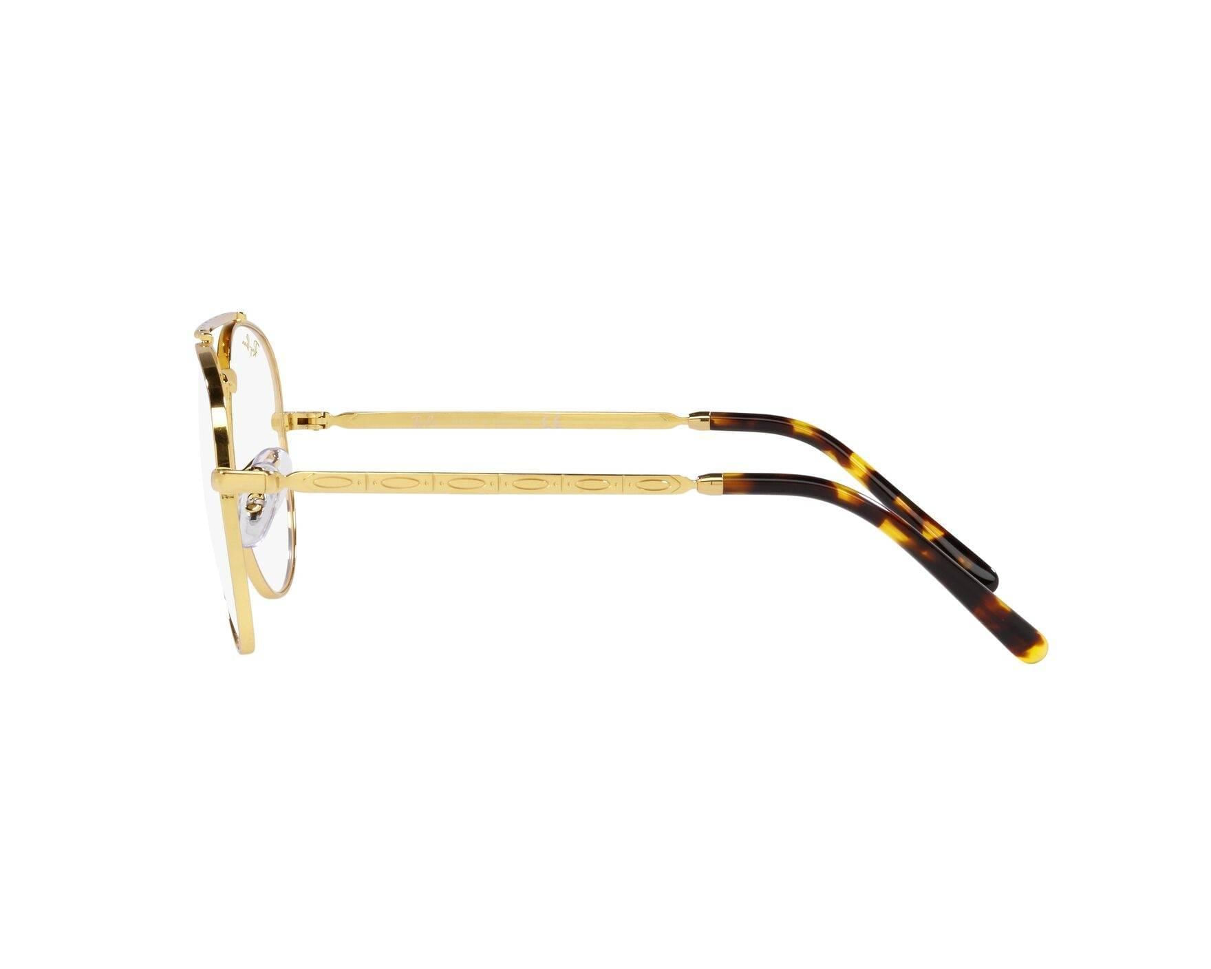 Miniatura Armação Ray-Ban Rb3625V 3086 Dourado Rb 3625 58 Legend Gold