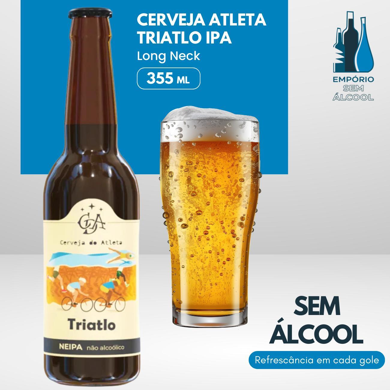 Miniatura Cerveja Sem Álcool Ipa Atleta Triatlo - 335 Ml - Nacional