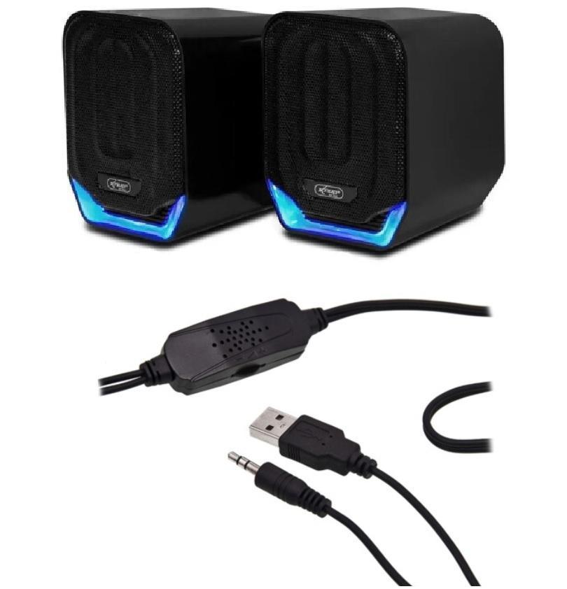 Miniatura Caixa De Som Gamer Para Pc Notebook Tv Led Potente 12W Ro823