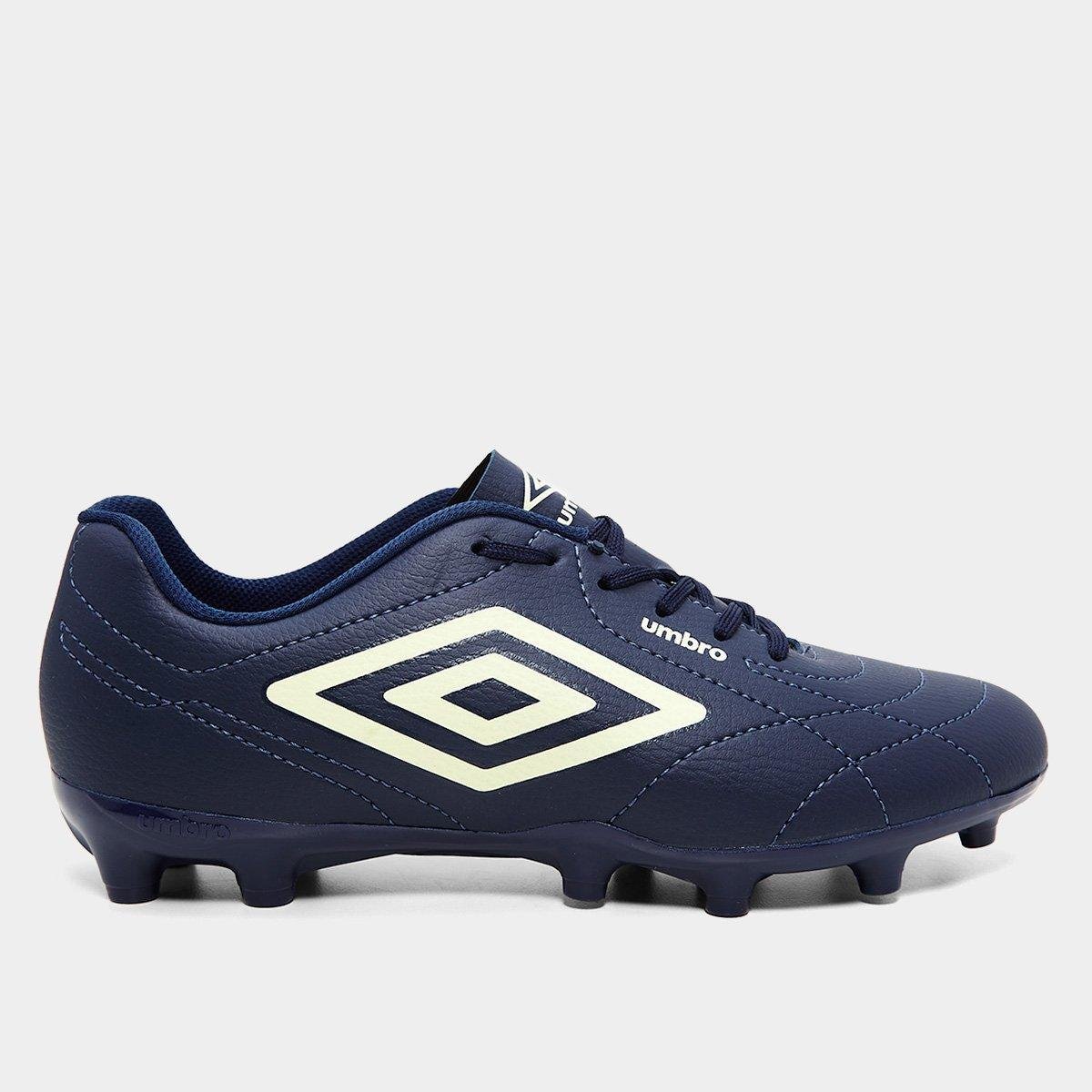 Miniatura Chuteira Campo Umbro Class Footballer Unissex Marinho+Verde - 37