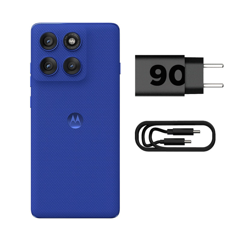 Miniatura Smartphone Motorola Edge 60 Pro 5G - Azul, 256GB, RAM 24GB (12GB RAM+12GB Ram Boost), Câmera 50MP, Selfie 50MP e Tela de 6,7"
