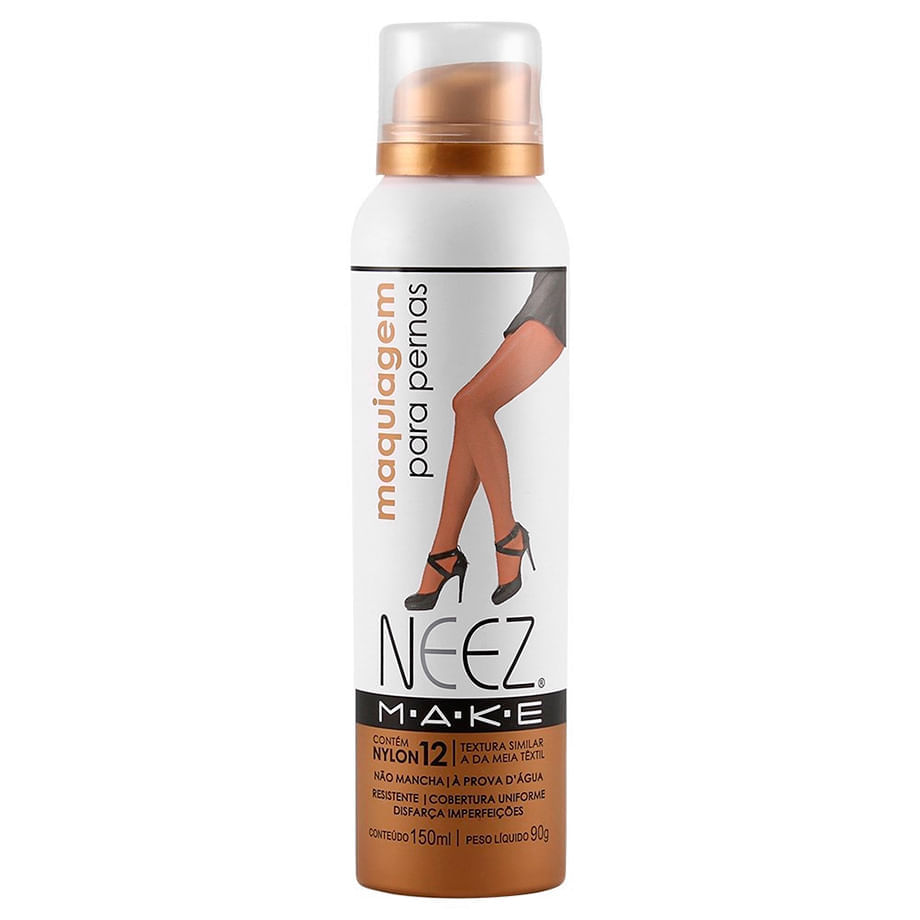 Miniatura Neez Make Maquiagem Para Pernas 150Ml - Morena Média 150ml - Morena Clara