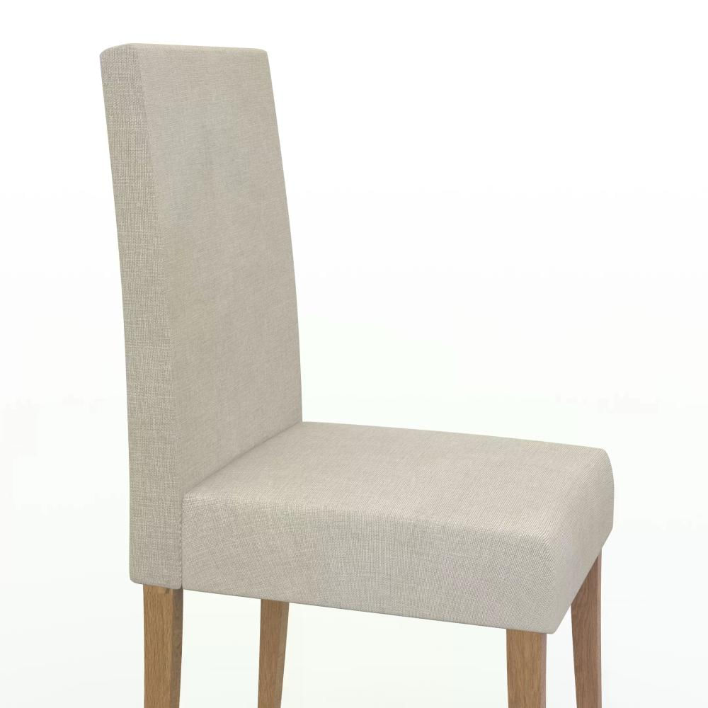 Conjunto Sala de Jantar 6 Lugares Mesa Noruega e Cadeira Montana Tecido A40 Móveis Meneghetti Inovata