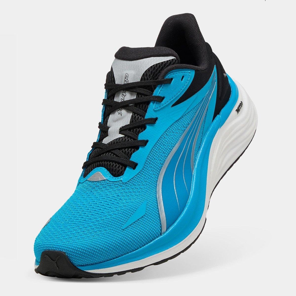 Miniatura Tênis Puma Electrify Nitro 4 Masculino Azul+Preto - 37