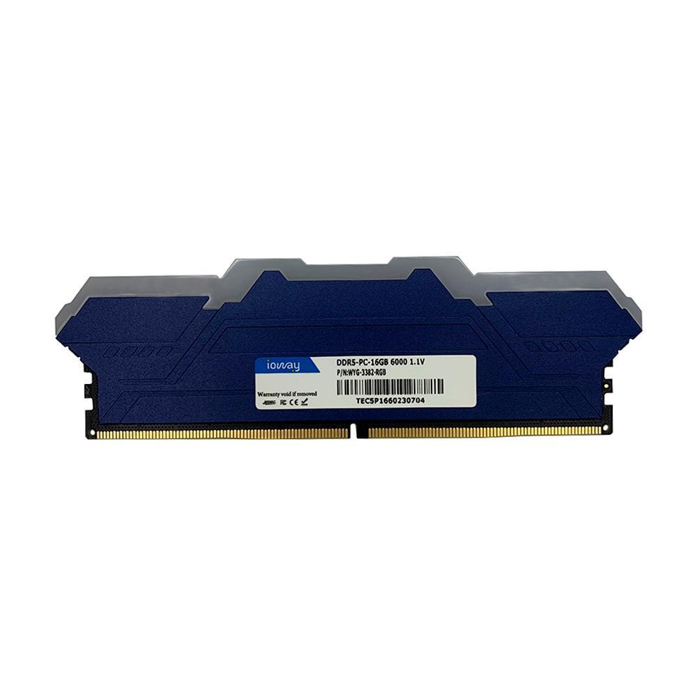 Miniatura Memória Ram 16Gb Ddr5 Rgb Dissipador De Calor 6000Mhz Ioway