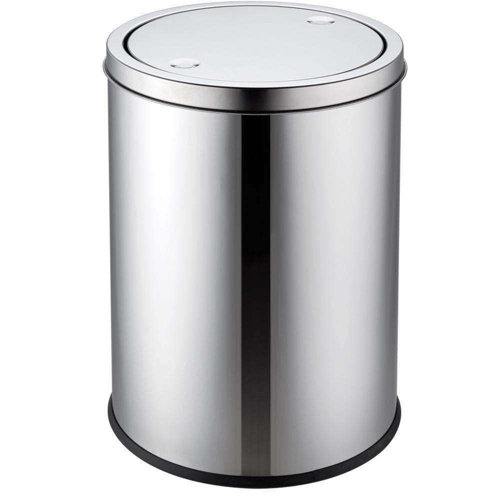 Miniatura Kit Lixeira Inox Basculante 12L Lixeira Inox Pedal 12L