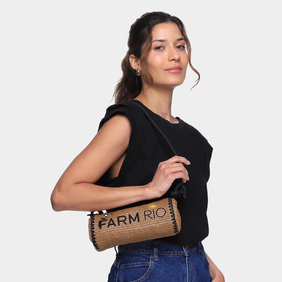 Miniatura Bolsa Farm Dengo Artesanal Bege