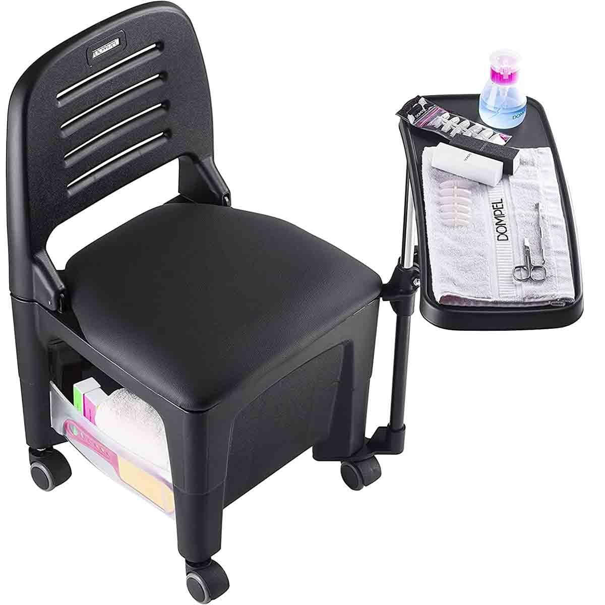 Miniatura Cadeira Ciranda Manicure Pedicure Com Mesa + Suporte P/Pes