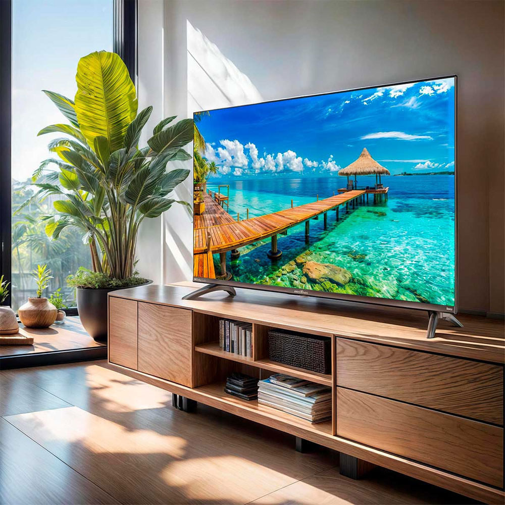 Smart TV 40 BTV40M9GR2CGB Full HD LED Dolby Audio Roku TV Britânia Preto - Bivolt